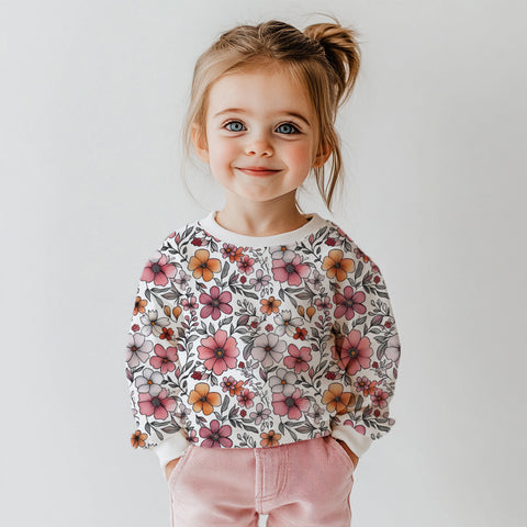 Jerseystoff Frühlingsblumen 2688 (Bio)
