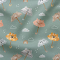 French Terry Digitaldruck Animalumbrellas
