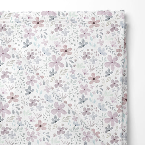 Musselin Double Gauze Aquarell Flowers