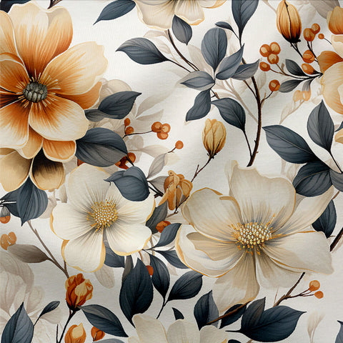 French Terry Autumn Flower Dream