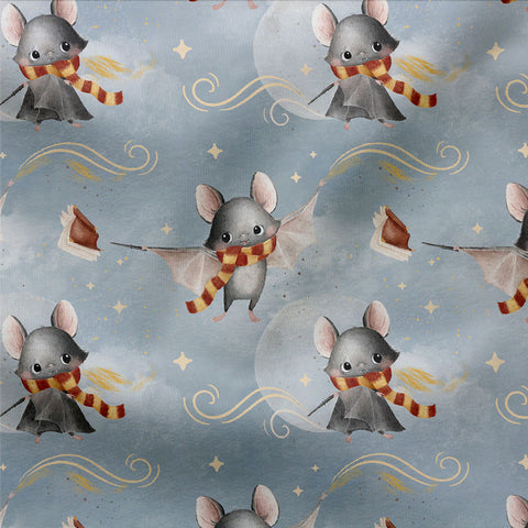 French Terry Bat Wizzard Bluegrey