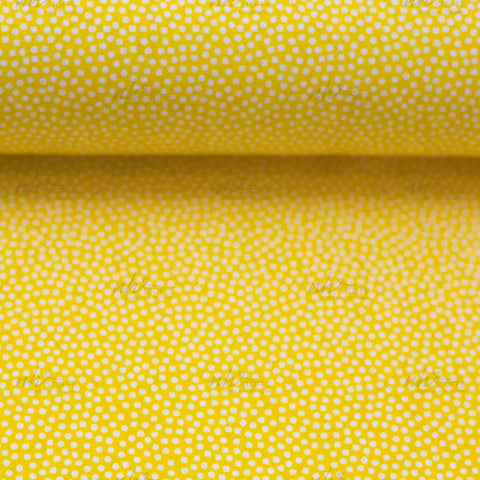 Baumwollstoff Dotties Gelb 100312