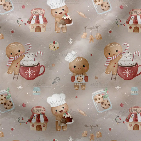 Baumwollstoff Gingis Bakery 3016