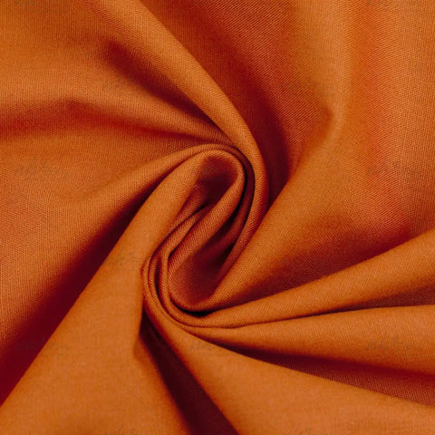 Baumwollstoff Heide Kürbisorange 712