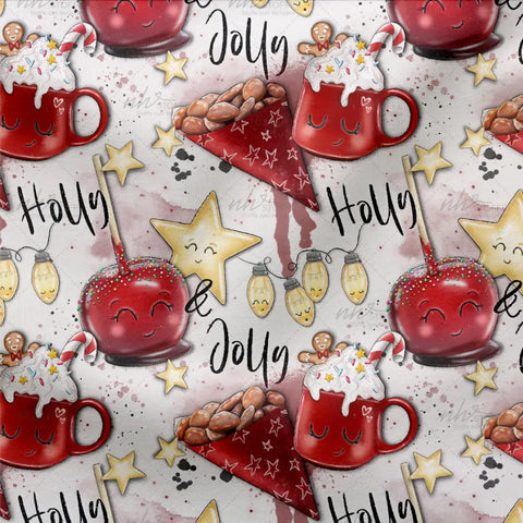 French Terry Holly Jolly Christmas Time