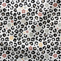 Baumwollstoff Leopard Bloom