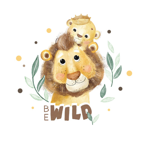 Bügelbild Be Wild Medium