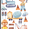 Bügelbild Bodo´s Baustelle SET