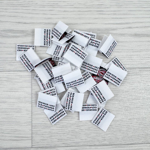 Weblabels Bonjour 4er Set