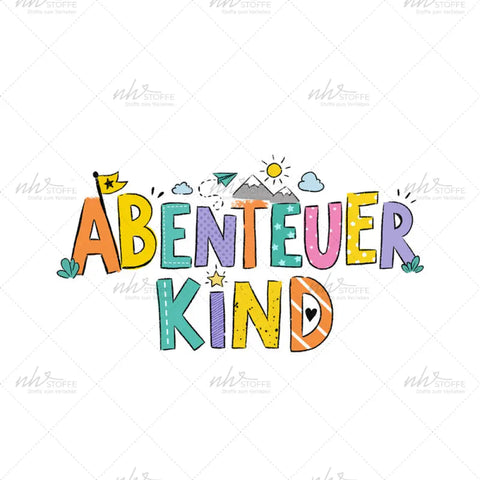 Bügelbild Abenteuerkind Medium