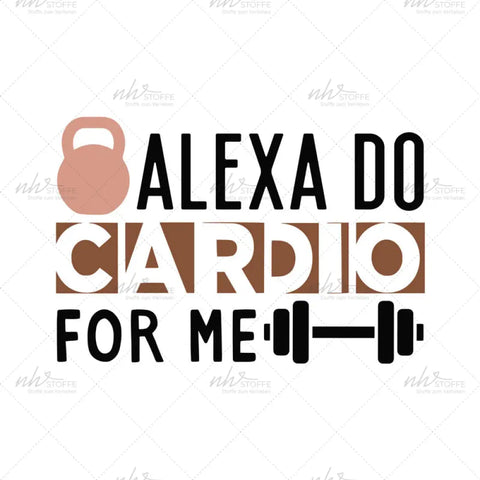 Bügelbild Alexa do Cardio for Me MAXI PLUS