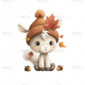Bügelbild Autumn Alpaka MINI