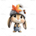 Bügelbild Autumn Bunny Medium