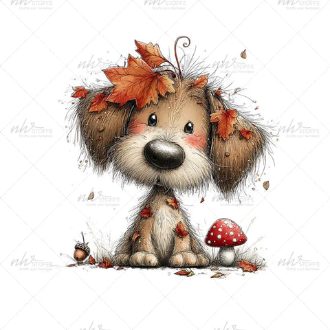 Bügelbild Autumn Dog Medium