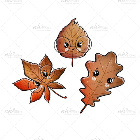 Bügelbild Autumn Nerdie Leaves Medium