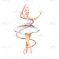 Bügelbild Ballerina MAXI