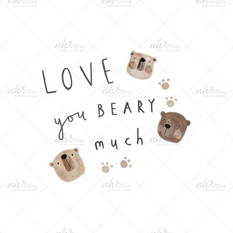 Bügelbild Beary, beary much Medium