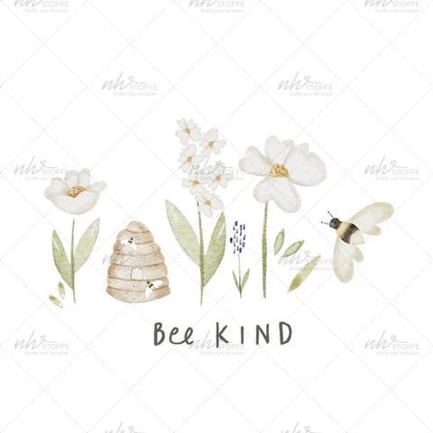 Bügelbild Bee Kind Medium