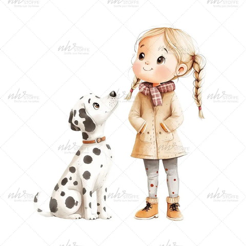 Bügelbild Bella und Strolchi Medium