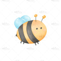 Bügelbild Biene MINI