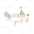 Bügelbild Birthday Girl Medium