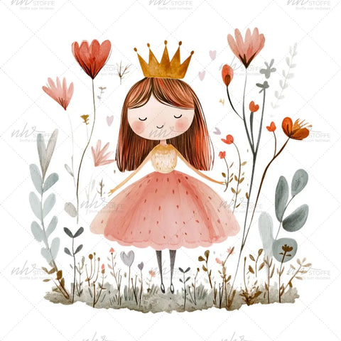 Bügelbild Blumenprinzessin Medium