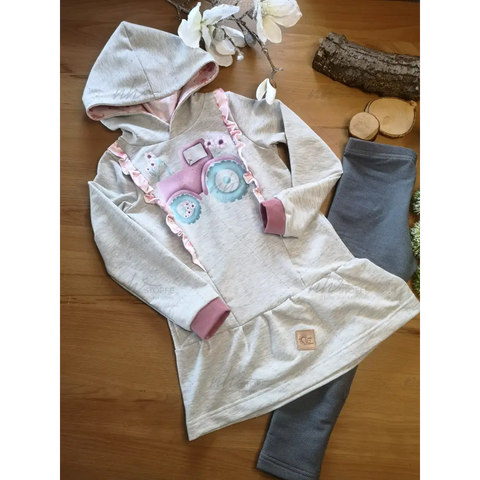 Bügelbild Blumentraktor MAXI
