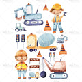 Bügelbild Bodo´s Baustelle SET