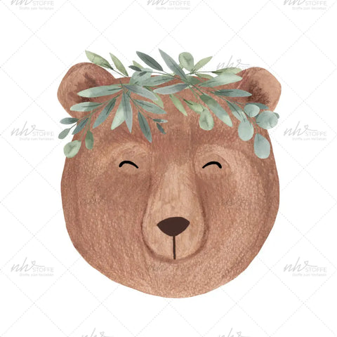 Bügelbild Boho Bär Medium
