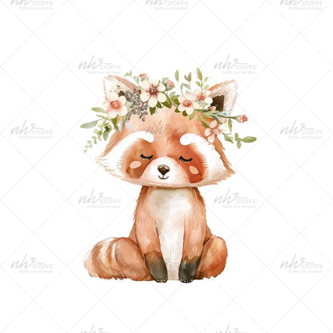 Bügelbild Boho Flower Fox Medium