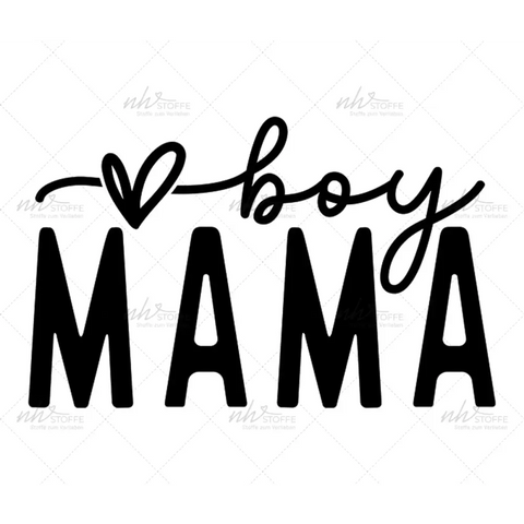 Bügelbild Boy Mama MAXI