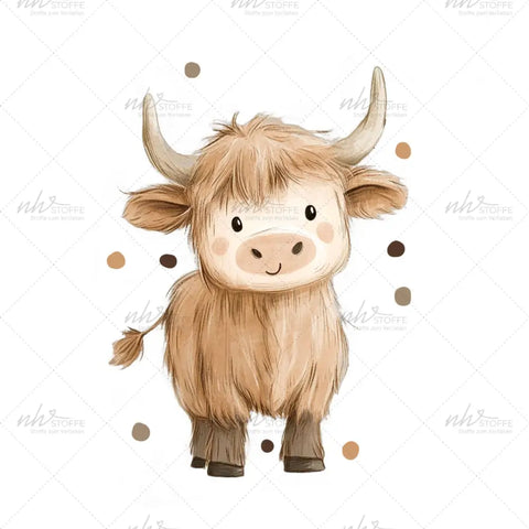 Bügelbild Büffel MINI