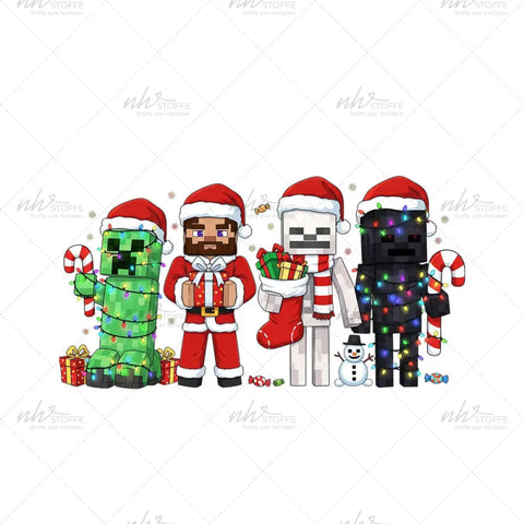 Bügelbild Building Christmas Medium