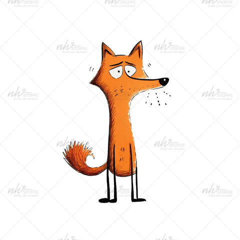 Bügelbild Cartoon Fox Medium