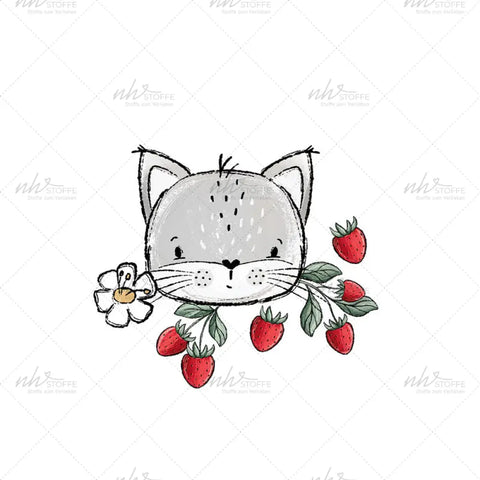 Bügelbild Catberry Medium