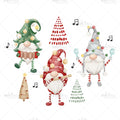 Bügelbild Christmas Gnomes Medium