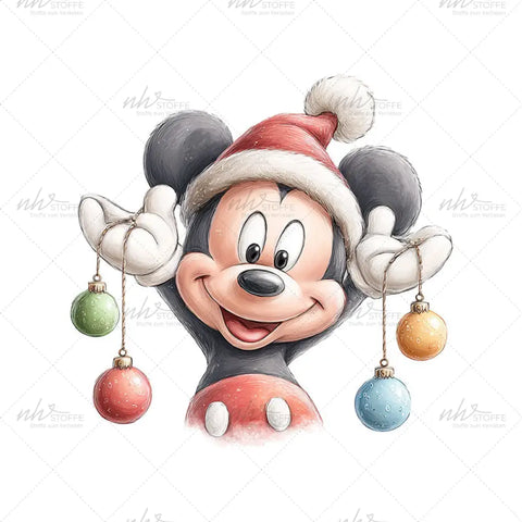 Bügelbild Christmas Mouse Medium