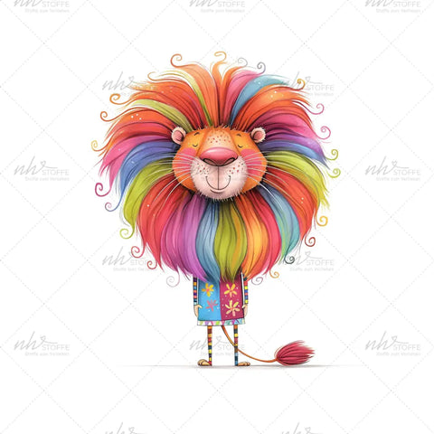 Bügelbild Colour Lion Medium
