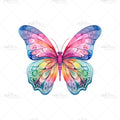 Bügelbild Colourful Butterflies Medium