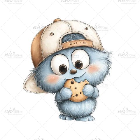 Bügelbild Cookie Monster MINI