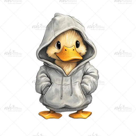 Bügelbild Cool Duck Medium