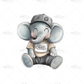 Bügelbild Cool Elephant MINI
