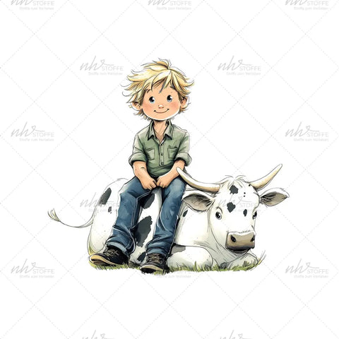 Bügelbild Cow-Boy Medium