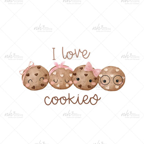 Bügelbild Cute Cookies Maxi