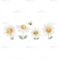 Bügelbild Cute Daisies Medium