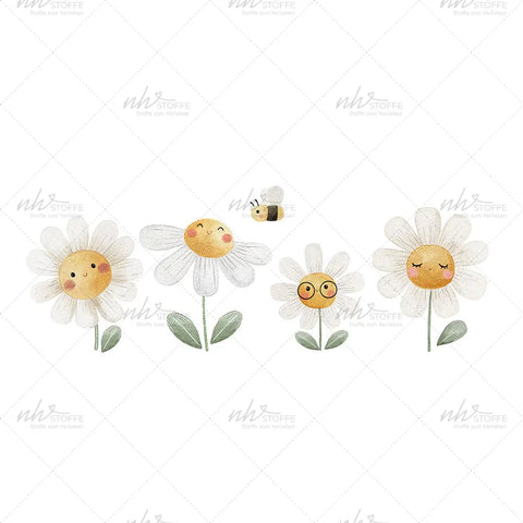 Bügelbild Cute Daisies Medium