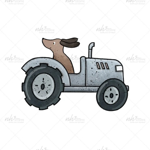 Bügelbild Dackelfarm MAXI