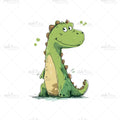 Bügelbild Dinospuren Medium