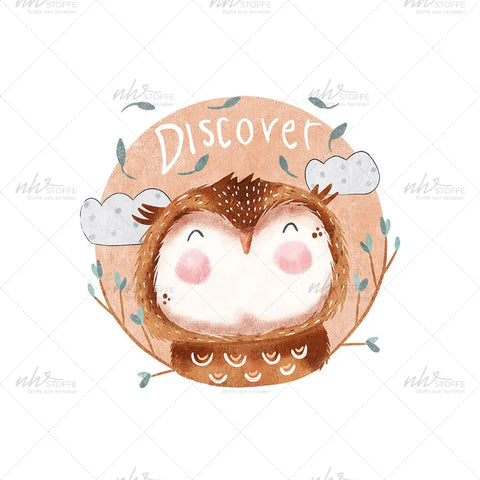 Bügelbild Discover Owl Medium