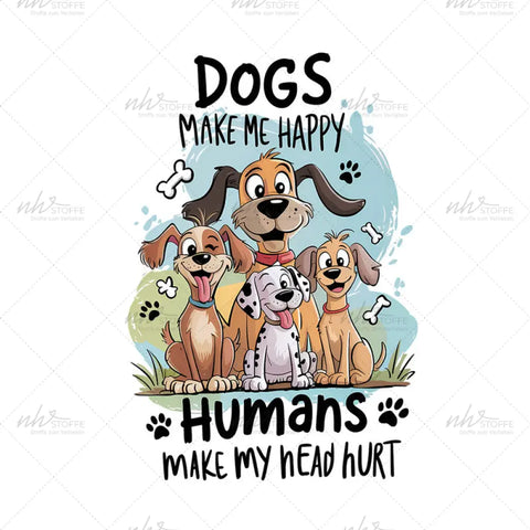 Bügelbild Dog Love MAXI PLUS